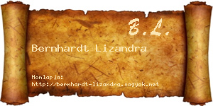 Bernhardt Lizandra névjegykártya